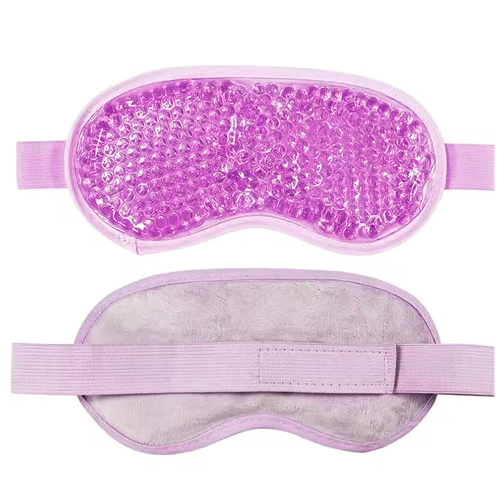IDC Institute Aqua Peas Eye Mask - Μάσκα Επίθεμα Ματιών Με Πέρλες Νερού Για Κρύα & Ζεστή Εφαρμογή Ροζ