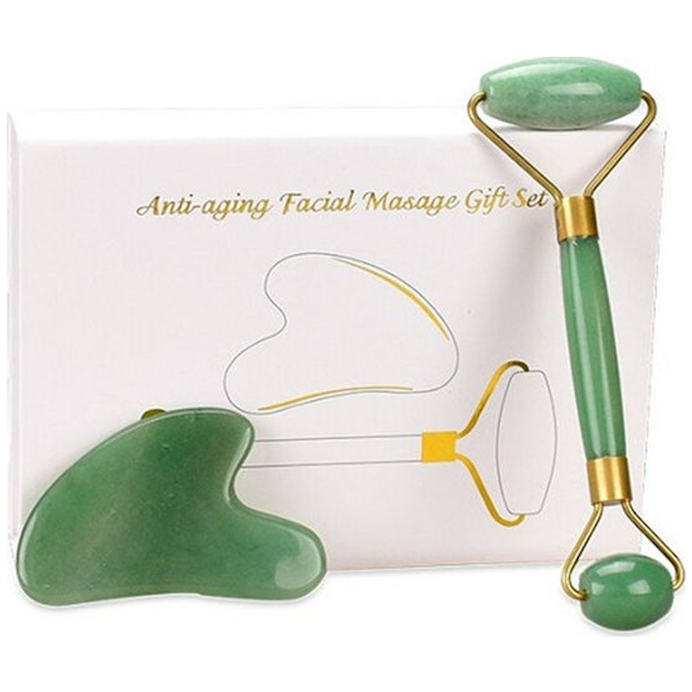 Anti-Aging Facial Roller & Εργαλείο Gua Sha Σετ 2τεμ. - Roller Για Μασάζ Προσώπου - Image 2