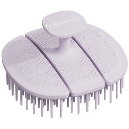 Biofriendly Triple Fold Elastic Anti-Microbial Shampoo Massage Brush - Αντιμικροβιακή Βούρτσα Σιλικόνης Για Μασάζ Κεφαλής