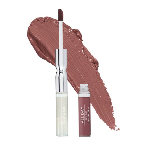 Seventeen All Day Lip Color & Top Gloss 100 10ml – Ανεξίτηλο Διπλό Κραγιόν Ματ
