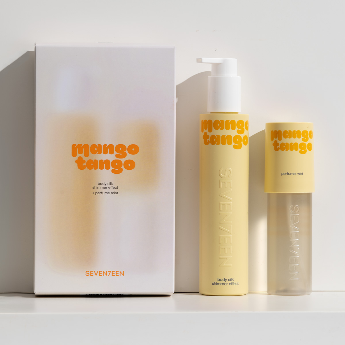 Seventeen Mango Tango Gift Set - Body Silk Shimmer Effect & Perfume Mist - Ενυδατικό Γαλάκτωμα & Άρωμα Σώματος